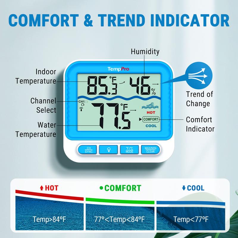 TempPro™ Wireless Floating Pool Thermometer