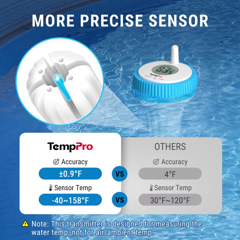 TempPro™ Wireless Floating Pool Thermometer